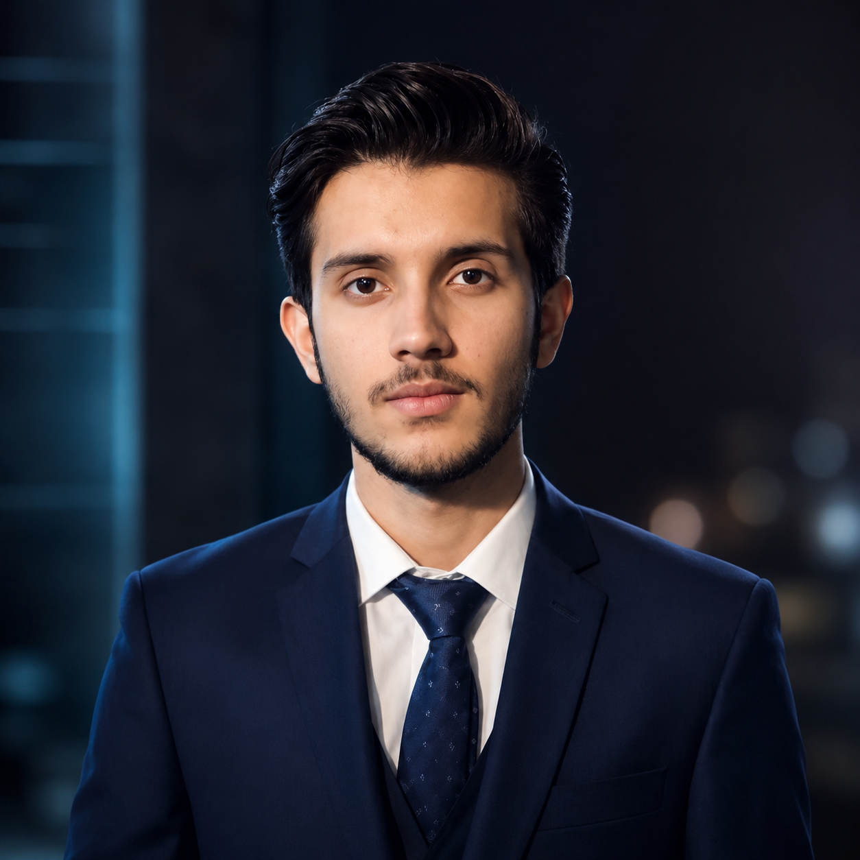 Professional portrait of Muhammad Ahmad